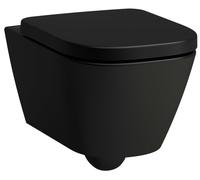 Laufen Meda cuvette de wc suspendue avec vortex noir mat H8201107160001