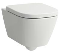 LAUFEN MEDA WC suspendu Advanced, sans rebord, Silent Flush, 360x540mm, fixation cachée chasse deau basse, H8201100000001, Couleur: Blanc