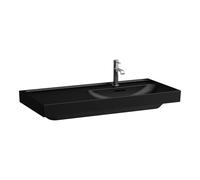 Laufen Meda lavabo 100x46 cm rectangulaire de meuble noir mat H8171177161091