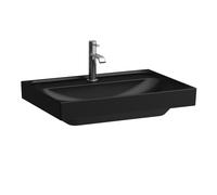 LAUFEN MEDA lavabo à poser, meulé, 650x460mm, 1 trou pour robinet, sans trop-plein, H8161147161111, Couleur: Noir Mat