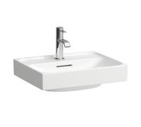 LAUFEN Meda lavabo à poser, poncé, 450x350mm, 1 trou pour robinet, avec trop-plein, H8161114001041, Couleur: Blanc avec LCC