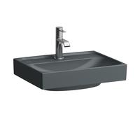 LAUFEN Meda lavabo à poser, poncé, 450x350mm, 1 trou pour robinet, avec trop-plein, H8161117581041, Couleur: Graphite mat