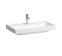 Laufen Meda vasque à poser H8161174001581 80x46cm, sans trop-plein, 3 trous de robinetterie, blanc avec LCC