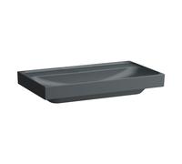 LAUFEN MEDA lavabo à poser, poncé, 800x460mm, sans trou pour robinet, sans trop-plein, H8161177581121, Couleur: Graphite mat