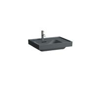 LAUFEN MEDA lavabo à poser, poncé, tablette à droite, 600x460mm, 1 trou pour robinet, sans trop-plein, H8181117581111, Couleur: Graphite mat