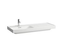 LAUFEN MEDA lavabo à poser, poncé, tablette à gauche, 600x460mm, sans trou pour robinet, sans trop-plein, H8181127581121, Couleur: Graphite mat
