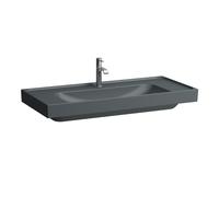 LAUFEN Meda lavabo à poser, poncé, tablette des deux côtés, 1000x460mm, 1 trou pour robinet, sans trop-plein, H8161197581111, Couleur: Graphite mat