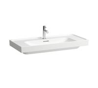 LAUFEN Meda lavabo, encastrable, 1000x460mm, tablette des deux côtés, 1 trou pour robinet, avec trop-plein, H8101190001041, Couleur: Blanc