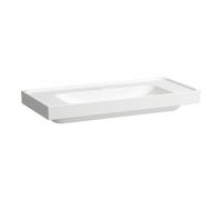 LAUFEN MEDA lavabo, encastrable, 1000x460mm, tablette des deux côtés, sans trou pour robinet, sans trop-plein, H8101197571121, Couleur: Blanc Mat
