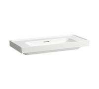 LAUFEN Meda lavabo, encastrable, 1000x460mm, tablette des deux côtés, sans trou pour robinetterie, avec trop-plein, H8101190001091, Couleur: Blanc