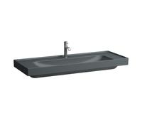 LAUFEN MEDA lavabo, encastrable, 1200x460mm, tablette des deux côtés, 3 trous pour robinet, sans trop-plein, H8141117581581, Couleur: Graphite mat