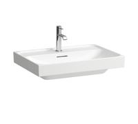Laufen Meda lavabo, encastrable, 650x460mm, 1 trou pour robinet, avec trop-plein, H810114, Couleur: Blanc