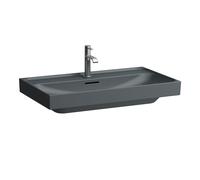 LAUFEN MEDA lavabo, encastrable, 800x460mm, 3 trous pour robinet, avec trop-plein, H8101177581081, Couleur: Graphite mat