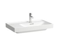 LAUFEN Meda lavabo, encastrable, 800x460mm, tablette à gauche, 1 trou pour robinet, avec trop-plein, H8171150001041, Couleur: Blanc