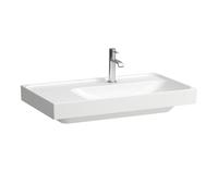LAUFEN MEDA lavabo, encastrable, 800x460mm, tablette à gauche, 3 trous pour robinetterie, sans trop-plein, H8171154001581, Couleur: Blanc avec LCC