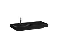 LAUFEN MEDA lavabo, encastrable, tablette à droite, 1000x460mm, 3 trous pour robinet, sans trop-plein, H8171187161581, Couleur: Noir Mat