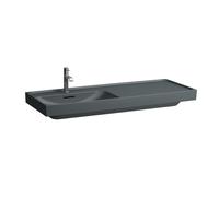 LAUFEN MEDA lavabo, encastrable, tablette à droite, 1200x460mm, 3 trous pour robinets, sans trop-plein, H8171107581581, Couleur: Graphite mat