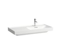 LAUFEN MEDA lavabo, encastrable, tablette à gauche, 1000x460mm, sans trou pour robinet, avec trop-plein, H8171170001091, Couleur: Blanc
