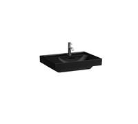 LAUFEN MEDA lavabo, encastrable, tablette à gauche, 600x460mm, 1 trou pour robinet, sans trop-plein, H8171127161111, Couleur: Noir Mat