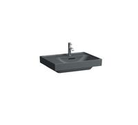 LAUFEN MEDA lavabo, encastrable, tablette à gauche, 600x460mm, sans trou pour robinet, sans trop-plein, H8171127581121, Couleur: Graphite mat