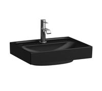 LAUFEN Meda Lave-mains, encastrable, 450x350mm, 1 trou pour robinet, avec trop-plein, H8151117161041, Couleur: Noir Mat
