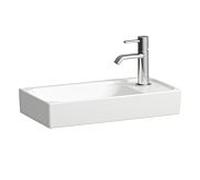 Laufen Meda lave-mains H8151134001121 46x23,5cm, encastrable, sans trop-plein, trou de robinetterie 2000 , blanc avec LCC
