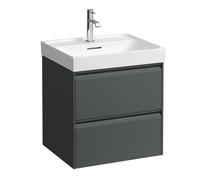 Laufen Meda Meuble sous-lavabo, 2 tiroirs, système de rangement inclus, pour H810112, 534x448x515mm, H421562011, Couleur: Trafic gris