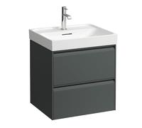 LAUFEN Meda Meuble sous-lavabo, 2 tiroirs, système de rangement inclus, pour H810112, 534x448x515mm, H4215620112661, Couleur: Trafic gris