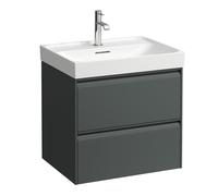 Laufen Meda Meuble sous-lavabo, 2 tiroirs, système de rangement inclus, pour H810113, 584x448x515mm, H421572011, Couleur: Trafic gris