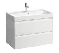 LAUFEN Meda Meuble sous-lavabo, 2 tiroirs, système de rangement inclus, pour H810117, 784x448x515mm, H4216120112601, Couleur: Blanc mat