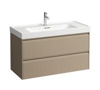 LAUFEN MEDA Meuble sous-lavabo, 2 tiroirs, système de Rangement Inclus, pour H810119, 984x448x515mm, H4216220114651, Couleur: Cappuccino