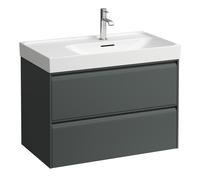 Laufen Meda Meuble sous-lavabo, 2 tiroirs, système de rangement inclus, pour H817115, 784x448x515mm, H421592011, Couleur: Trafic gris