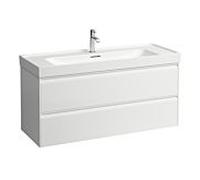 Laufen Meda meuble sous-vasque H4216320112601 118,2x51,5x44,8cm, 2 tiroirs, blanc mat
