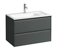 Meda meuble 800 2t pour lavabo marbond 814117 gris traffic 770x440x505 - LAUFEN H4216820112661
