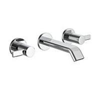 LAUFEN MEDA Mitigeur de lavabo à 2 poignées, encastré, saillie 150mm, chromé, HF506624100000