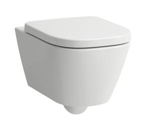 LAUFEN MEDA Set WC suspendu Advanced, Silent Flush, 360x540mm, incl. siège WC avec couvercle, H8661100000001, Couleur: Blanc