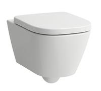 LAUFEN MEDA Set WC suspendu Advanced, Silent Flush, 360x540mm, incl. siège WC avec couvercle, H8661104000001, Couleur: Blanc avec LCC