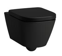 LAUFEN MEDA Set WC suspendu Advanced, Silent Flush, 360x540mm, incl. siège WC avec couvercle, H8661107160001, Couleur: Noir Mat