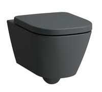 LAUFEN MEDA Set WC suspendu Advanced, Silent Flush, 360x540mm, incl. siège WC avec couvercle, H8661107580001, Couleur: Graphite mat