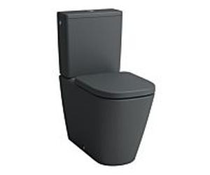 Laufen Meda stand WC combinaison H8241117580001 36x68cm, sans rebord, graphite mat