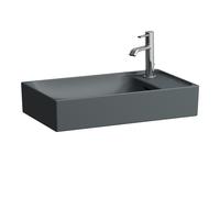 LAUFEN MEDA vasque, 600x350mm, 1 trou de robinetterie à droite, avec trop-plein, H8121137581061, Couleur: Graphite mat