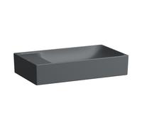Laufen Vasque Meda H8121137581091 60x35cm, avec trop-plein, sans HL, graphite mat
