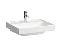 Laufen Meda vasque à poser H8161127571111 55x46cm, sans trop-plein, trou de robinetterie 2000 par vasque, blanc mat