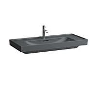 Meda lavabo à poser sur plan face inférieure meulée graphite mat 1000x460x80 mm - LAUFEN H8161197581081