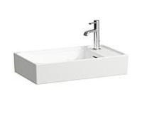 LAUFEN MEDA vasque, 600x350mm, 1 trou de robinetterie à droite, avec trop-plein, H8121134001061, Couleur: Blanc avec LCC