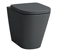 LAUFEN MEDA WC au sol, sans rebord, Silent Flush, 360x540mm, chasse deau basse, H8231117580001, Couleur: Graphite mat