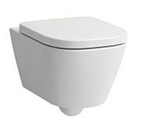 Laufen Meda WC suspendu H8201107570001 36x54cm, sans rebord, blanc mat
