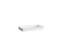 LAUFEN METAPHOR Lavabo à encastrer par le bas, rectangulaire, sans percement pour la robinetterie, sans trop-plein, 794x419x111mm, blanc brillant, H513ME70001121
