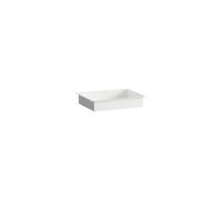 LAUFEN METAPHOR Lavabo à encastrer par le bas, rectangulaire, sans percement pour la robinetterie, sans trop-plein, 544x419x111mm, blanc brillant, H513ME50001121