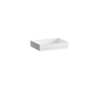 LAUFEN METAPHOR Lavabo à encastrer par le dessus, rectangulaire, sans percement pour la robinetterie, sans trop-plein, 500x375x111mm, blanc brillant, H517ME50001121